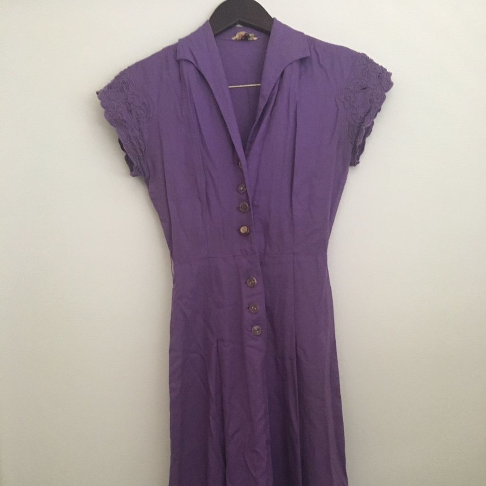 Vintage purple house dress